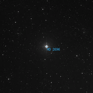 DSS image of HD 2696