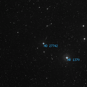 DSS image of HD 27742