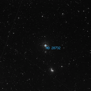 DSS image of HD 28732