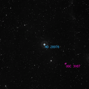 DSS image of HD 28978