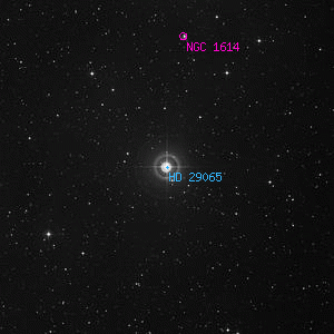 DSS image of HD 29065