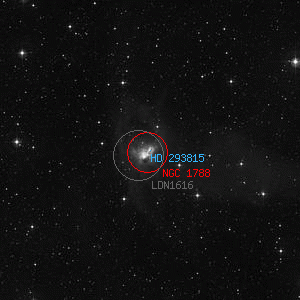 DSS image of HD 293815