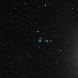 DSS image of HD 29496