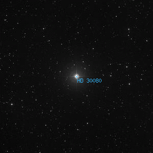 DSS image of HD 30080