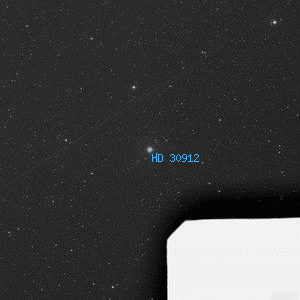 DSS image of HD 30912