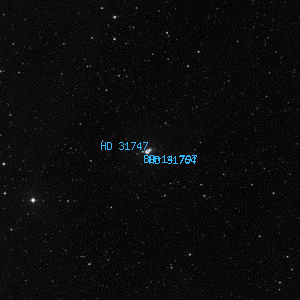 DSS image of HD 31747