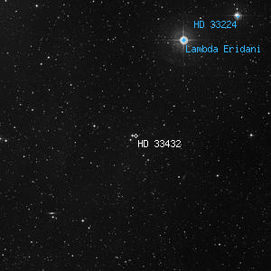 DSS image of HD 33432