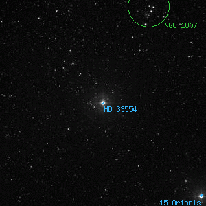 DSS image of HD 33554