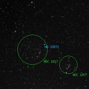 DSS image of HD 33572