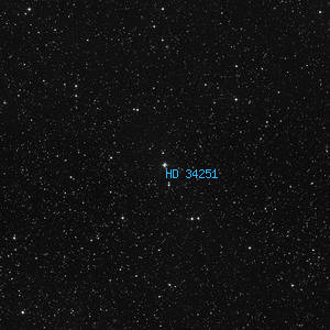 DSS image of HD 34251