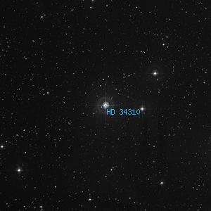 DSS image of HD 34310