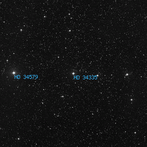 DSS image of HD 34335