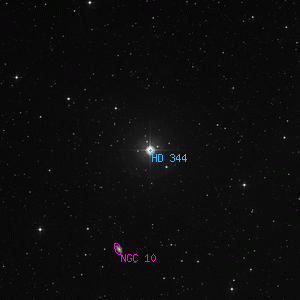DSS image of HD 344