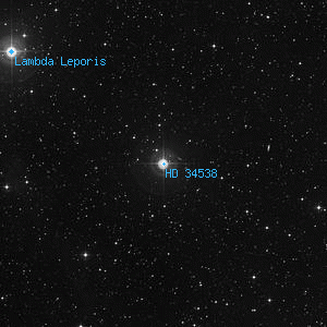 DSS image of HD 34538