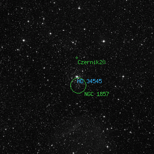 DSS image of HD 34545
