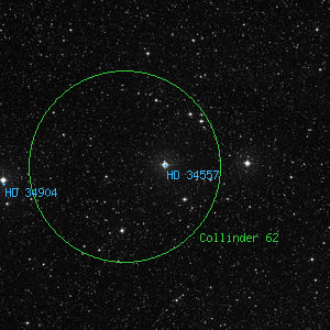 DSS image of HD 34557