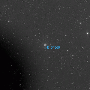 DSS image of HD 34868