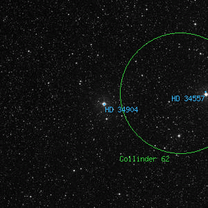 DSS image of HD 34904