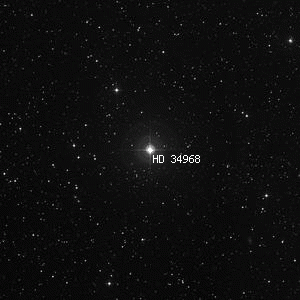 DSS image of HD 34968