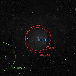 DSS image of HD 34989