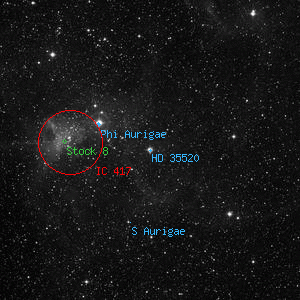 DSS image of HD 35520