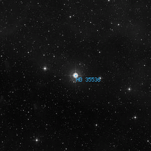 DSS image of HD 35536