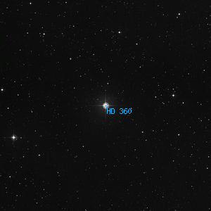 DSS image of HD 360
