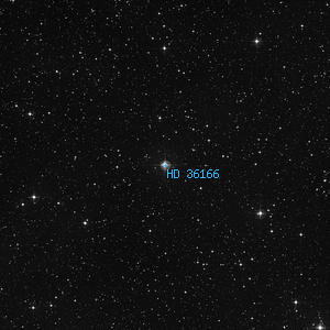 DSS image of HD 36166
