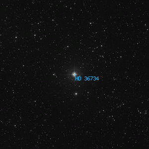 DSS image of HD 36734