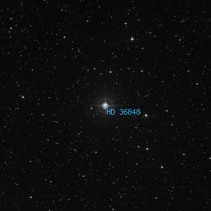 DSS image of HD 36848