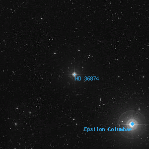 DSS image of HD 36874