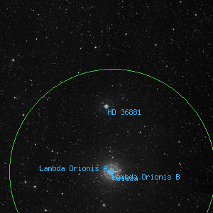DSS image of HD 36881