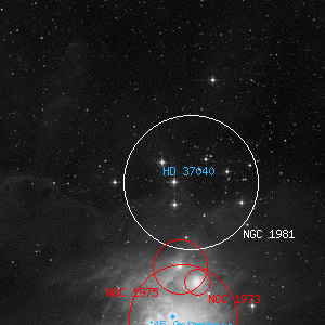DSS image of HD 37040