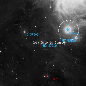 DSS image of HD 37209