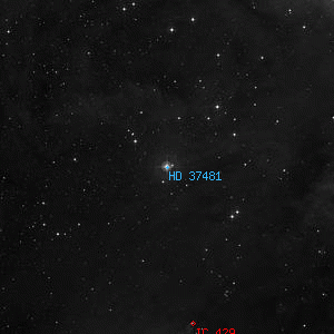 DSS image of HD 37481