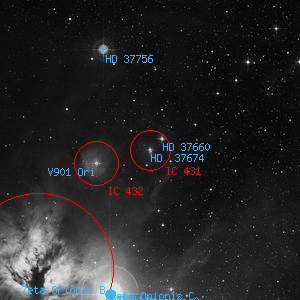 DSS image of HD  37674