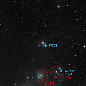 DSS image of HD 37756