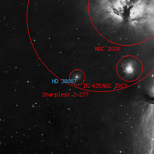 DSS image of HD 38087