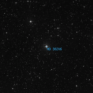 DSS image of HD 38206