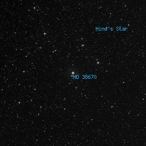 DSS image of HD 38670