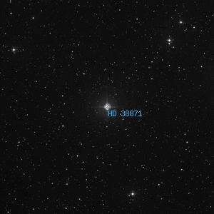 DSS image of HD 38871