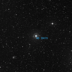DSS image of HD 39070