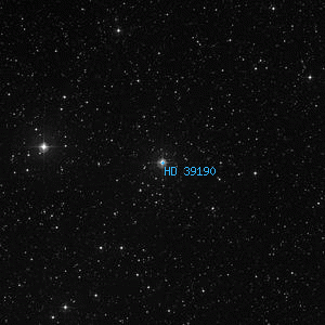 DSS image of HD 39190