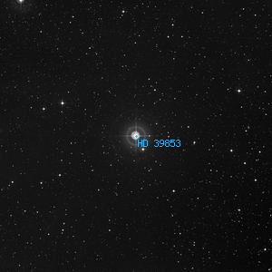 DSS image of HD 39853