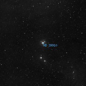 DSS image of HD 39910