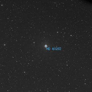 DSS image of HD 40292