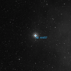 DSS image of HD 40657