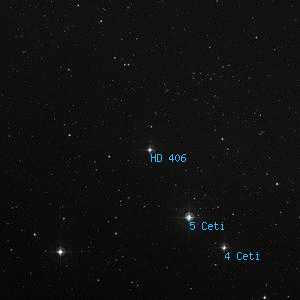 DSS image of HD 406