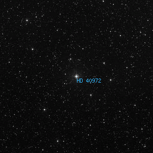 DSS image of HD 40972