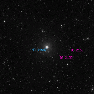 DSS image of HD 41047
